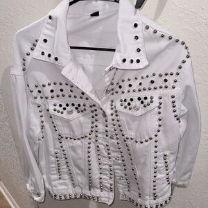 White jean jacket!
